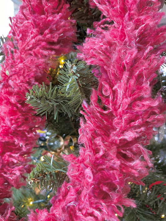 Tinswool Upcycled Wool Tinsel - Cherry