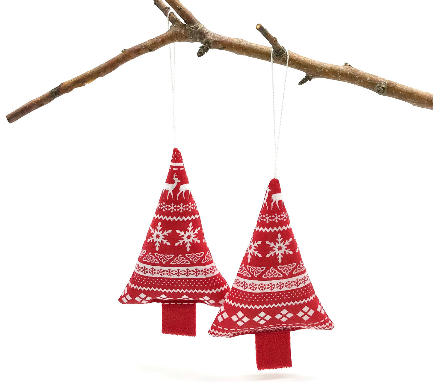 Christmas Tree Decoration - Red Scandi