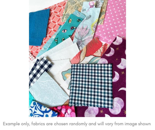 Wee Scraps Natural Cotton and Linen Fabric Scraps