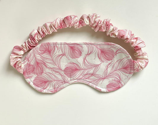Slumber Gift Set with Pink Feather Eye Mask
