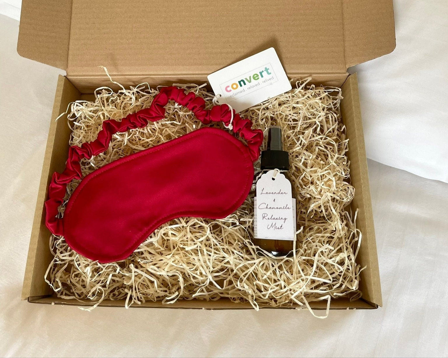 Slumber Gift Set with Red Satin Eye Mask