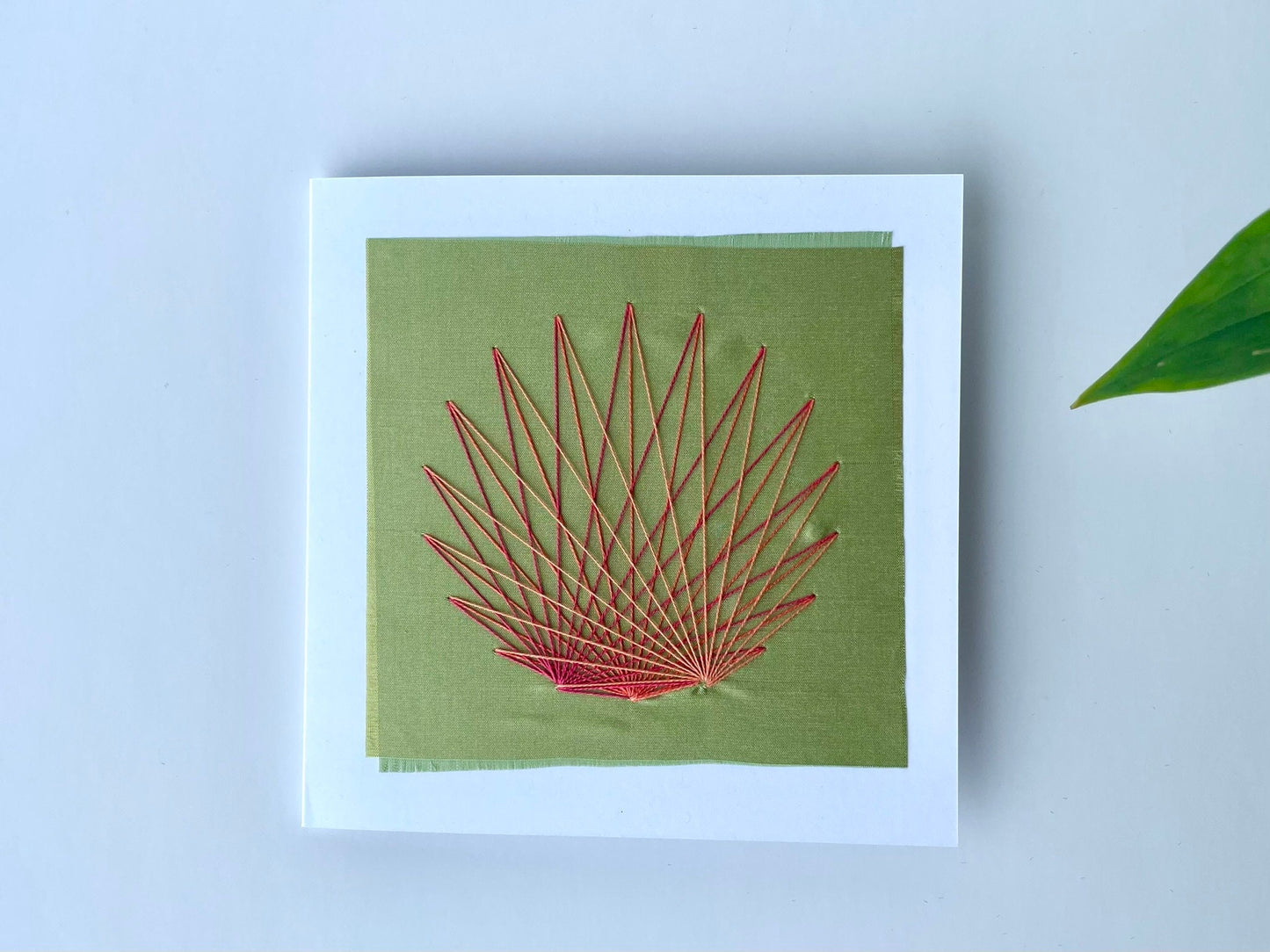 Hand Embroidered Greetings Card - Bloom
