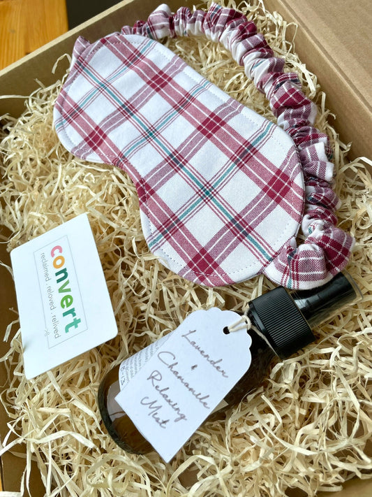 Slumber Gift Set with Check Eye Mask