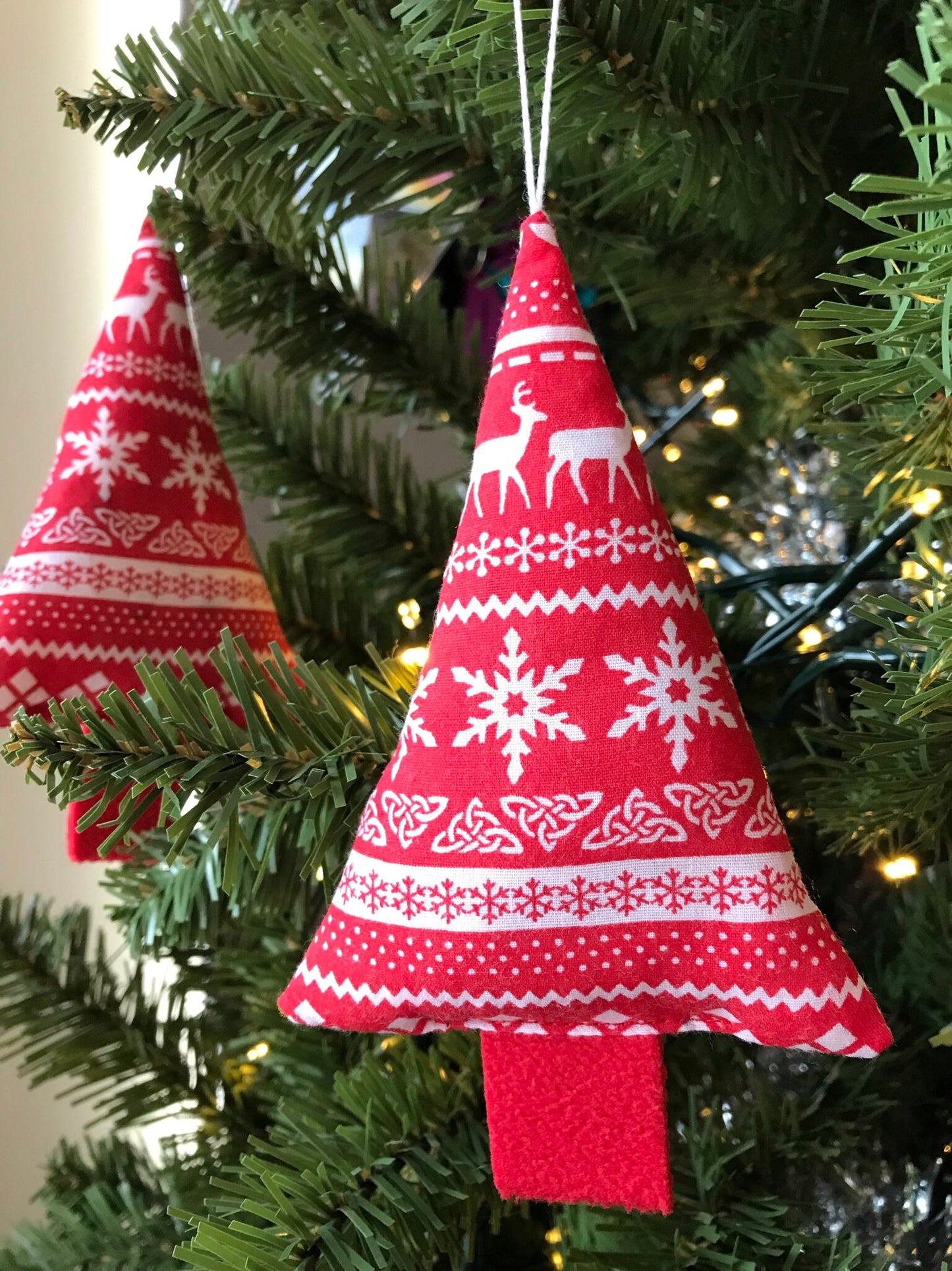 Christmas Tree Decoration - Red Scandi