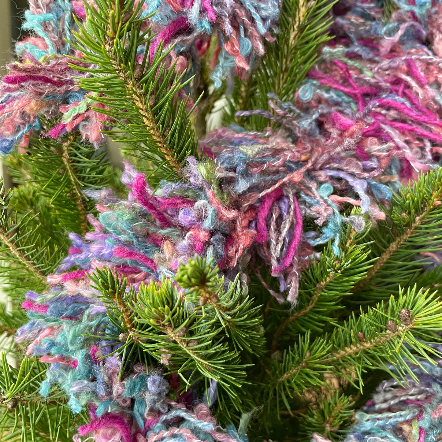 Tinswool Upcycled Wool Tinsel - Purple & Pink