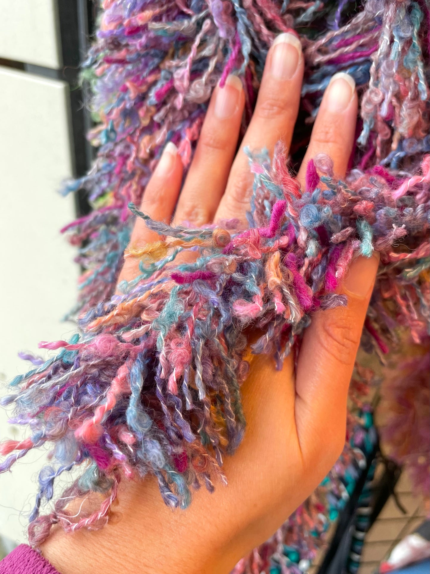 Tinswool Upcycled Wool Tinsel - Purple & Pink