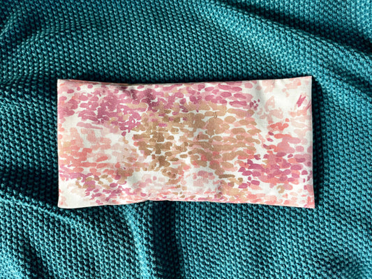Pink Mix Weighted Eye Pillow Handmade with Upcycled fabric