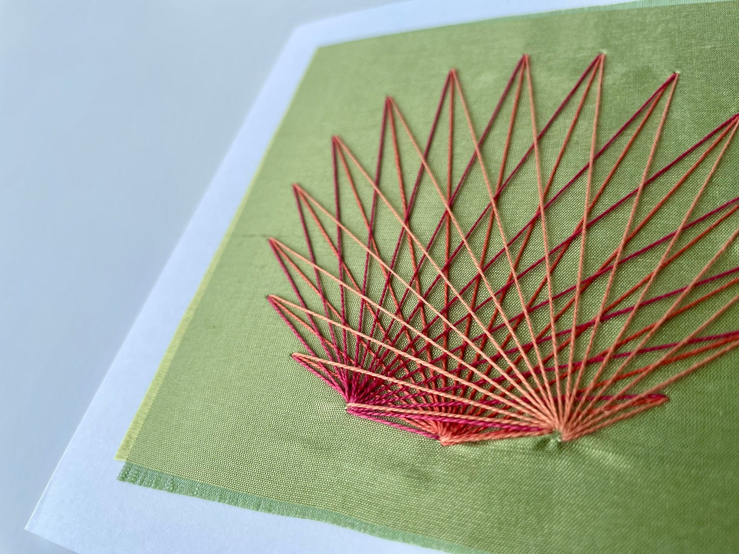 Hand Embroidered Greetings Card - Bloom