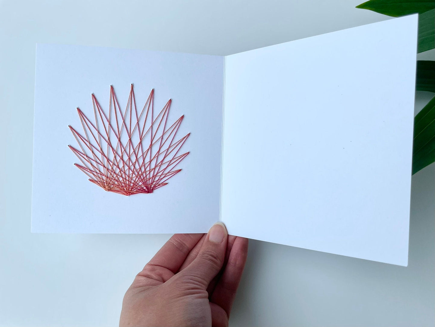 Hand Embroidered Greetings Card - Bloom