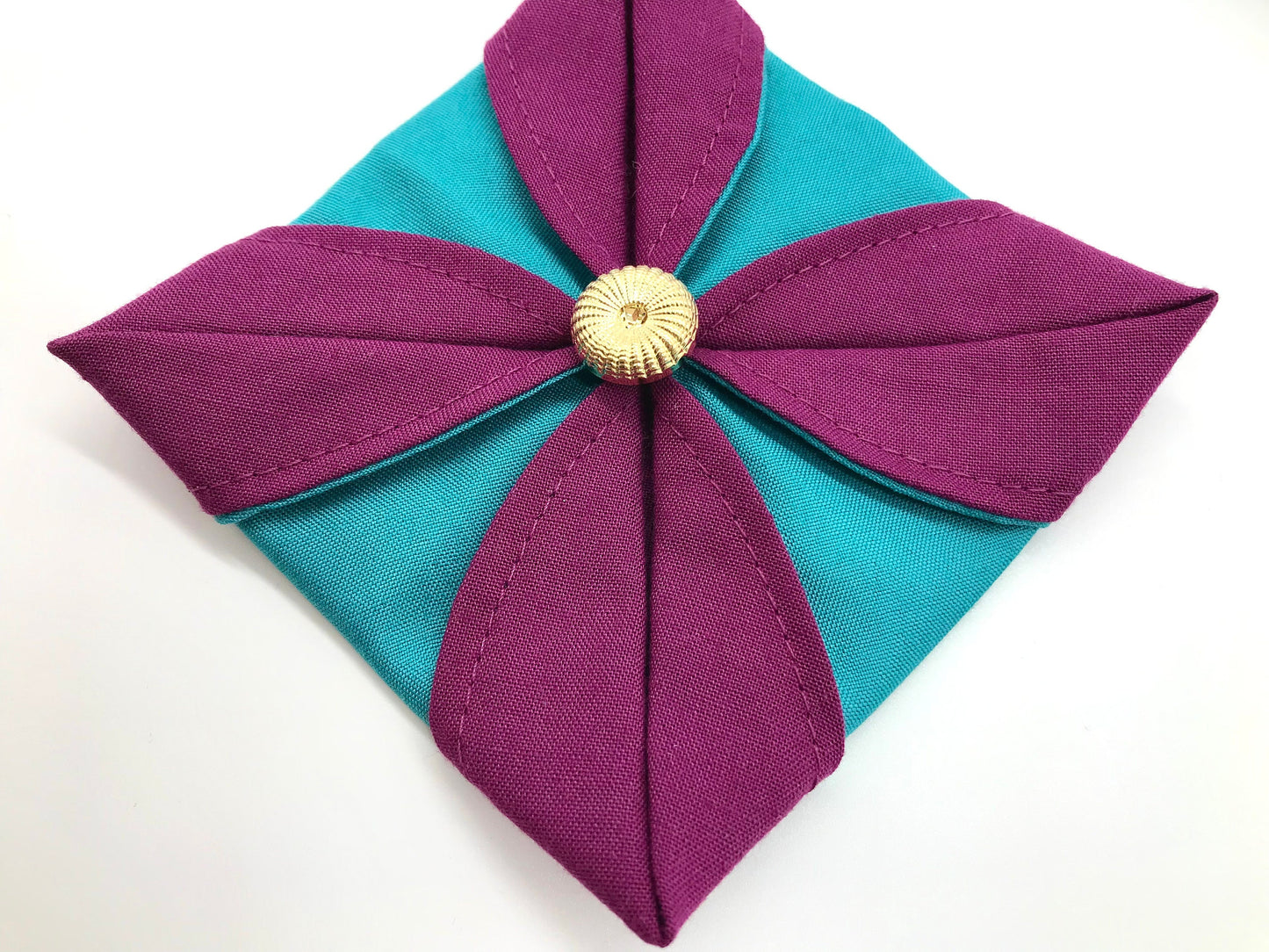 Upcycled Fabric Origami Ornament