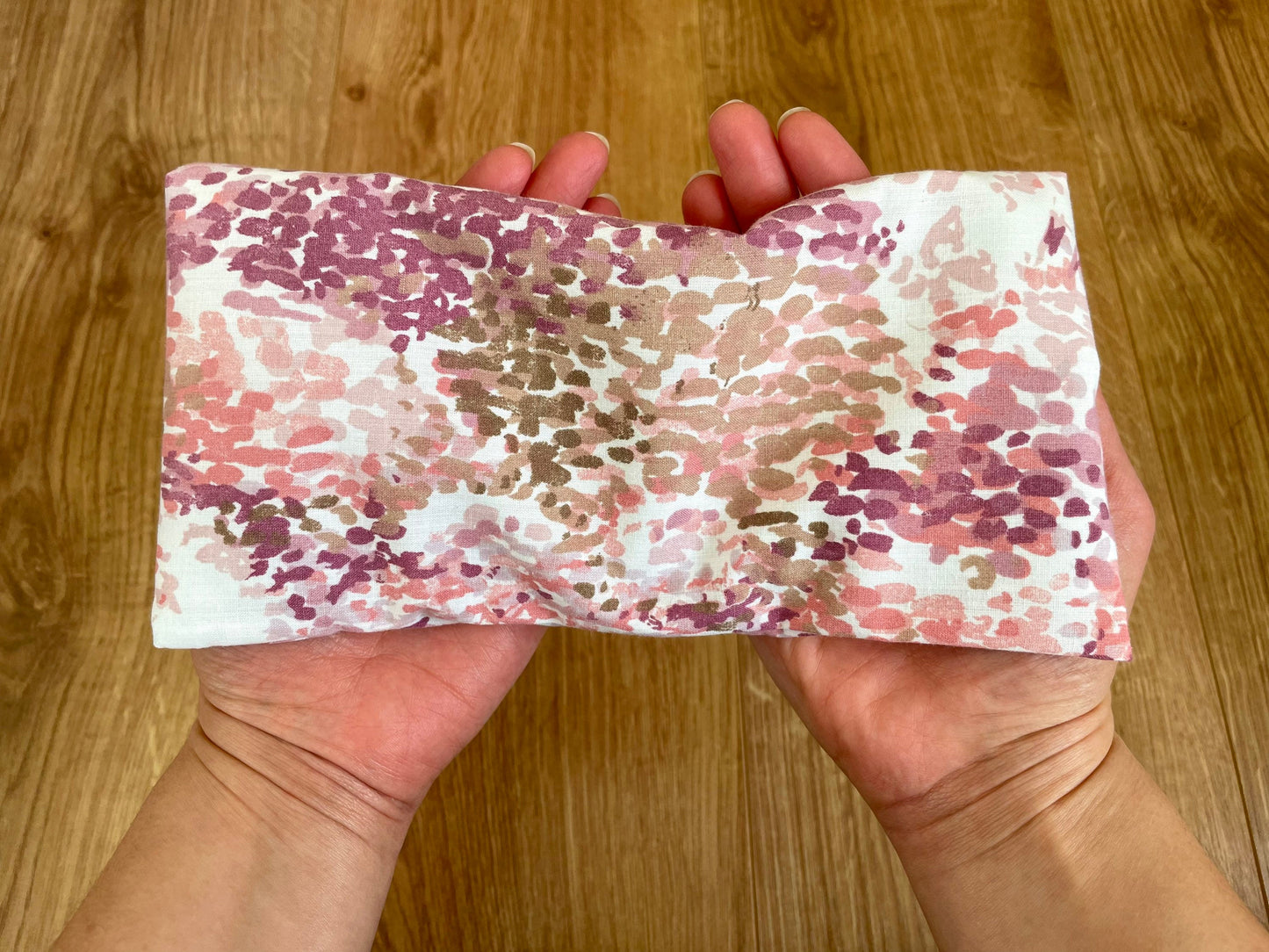 Pink Mix Weighted Eye Pillow Handmade with Upcycled fabric