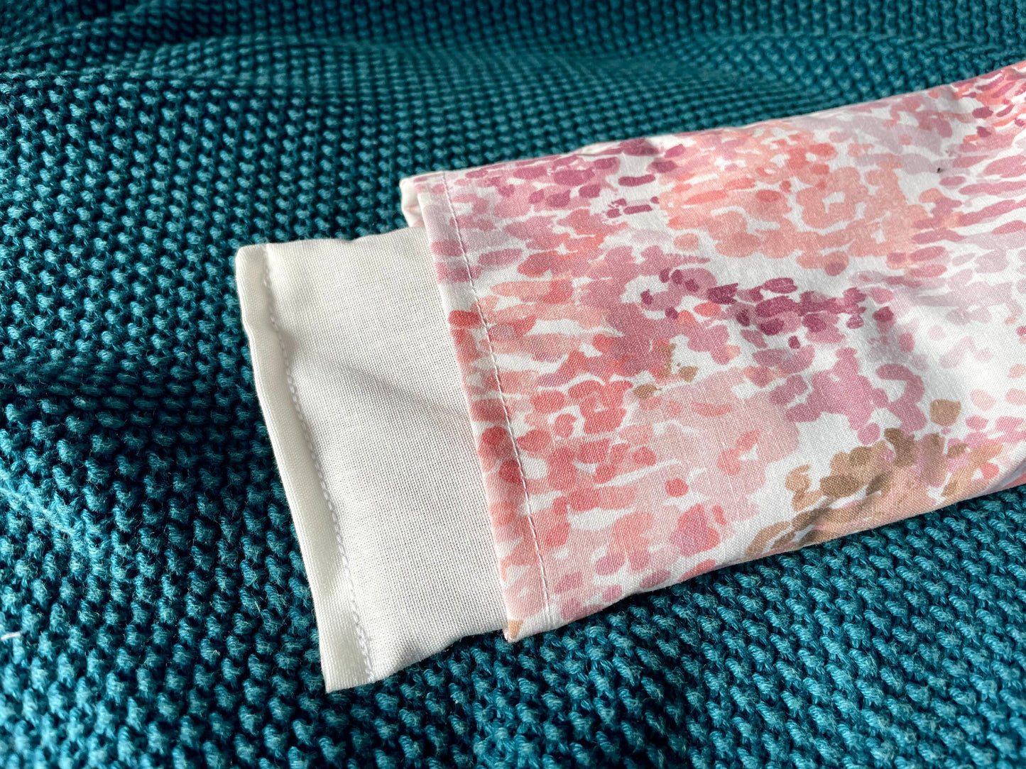 Pink Mix Weighted Eye Pillow Handmade with Upcycled fabric