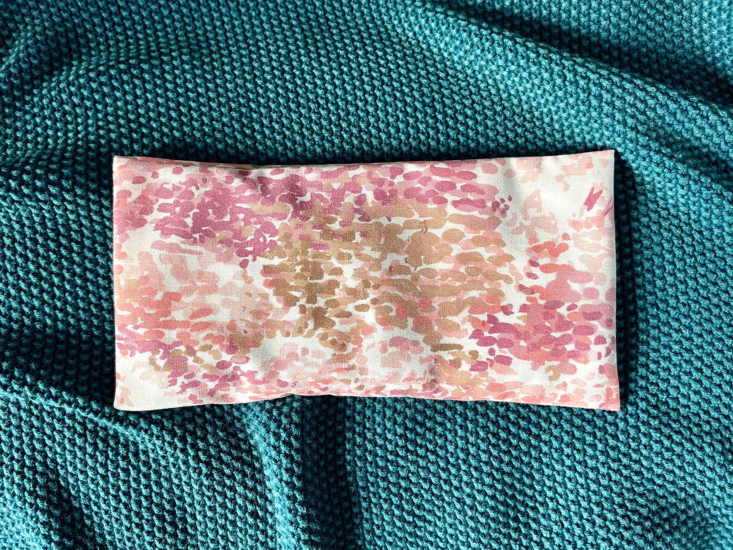 Pink Mix Weighted Eye Pillow Handmade with Upcycled fabric