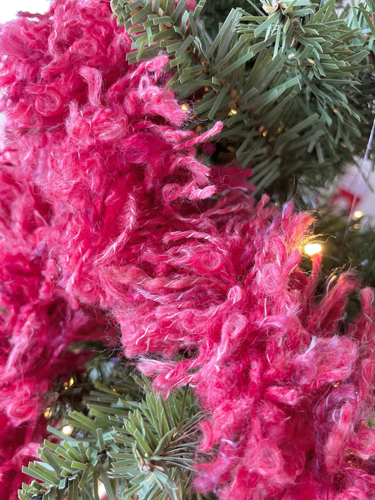 Tinswool Upcycled Wool Tinsel - Cherry